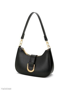 Crescent Shoulder Bag PU Vegan Leather Crossbody Purse